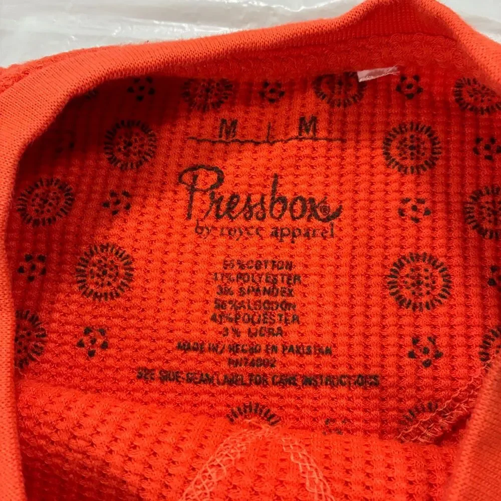 Clemson Tigers PressBox Surf Plus Sweater Orange Size Medium NCAA